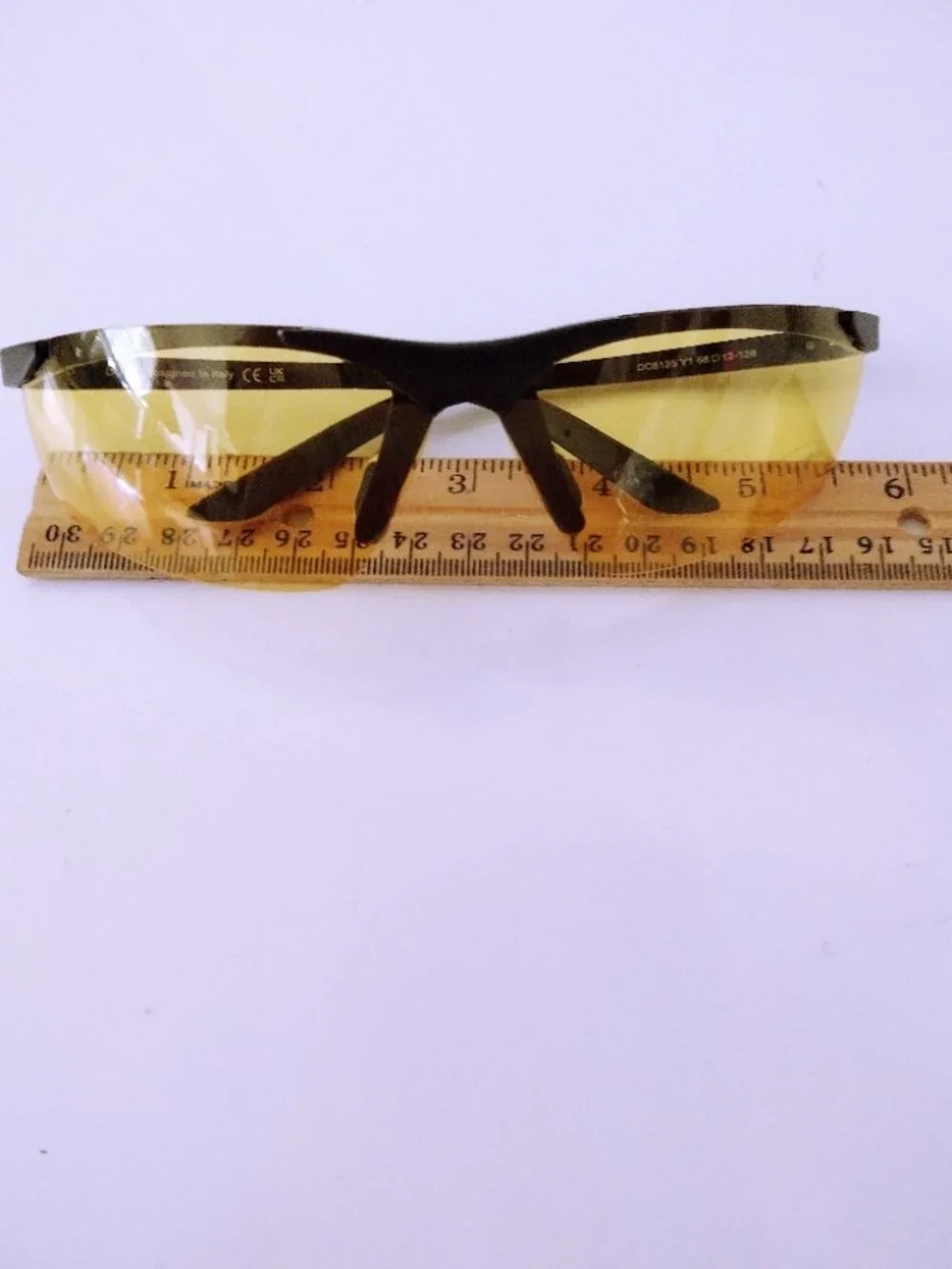 Sunglasses Unisex NWOT Yellow Lens Black Frame Driving Sports Fashion